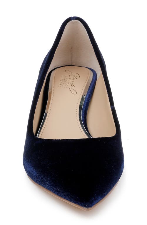 Jewel Badgley Mischka Enola Pointed Toe Kitten Heel Pump