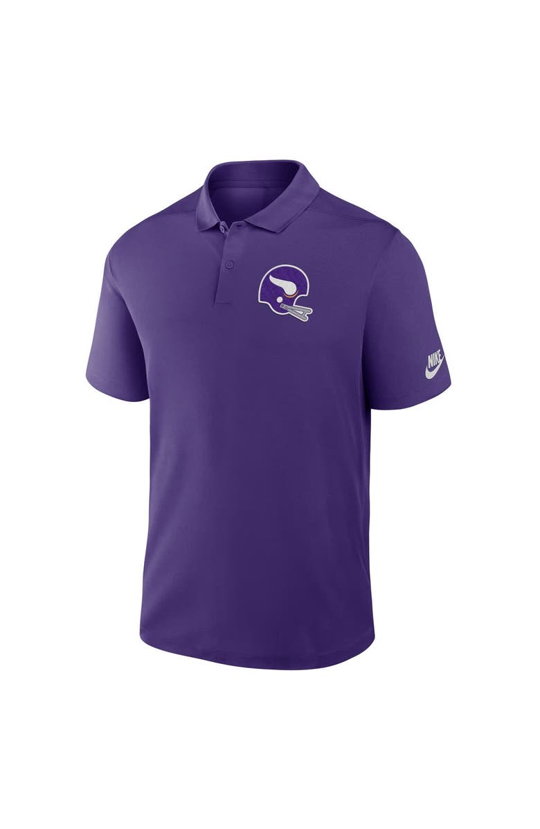 Nike Men's Nike Purple Minnesota Vikings Rewind Victory Performance Polo, Alternate, color, Purple