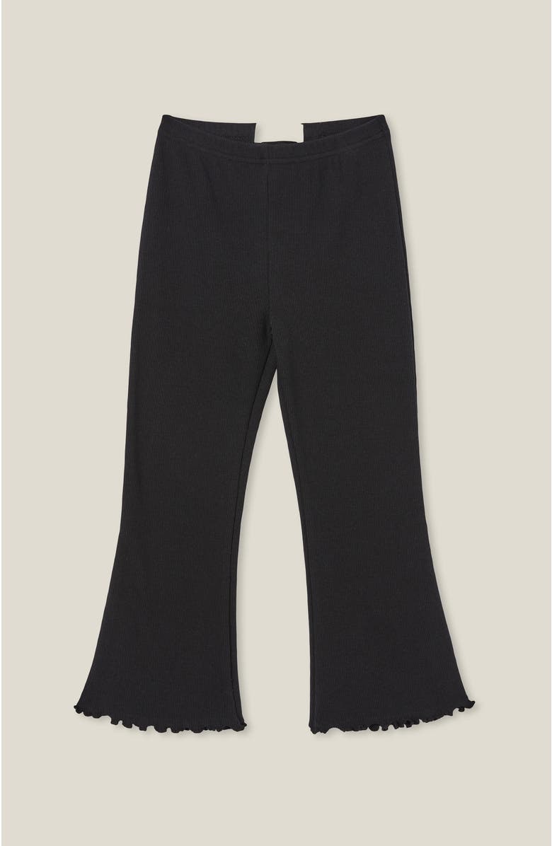 Cotton On Kids Kid's Essential Francine Flare Legging, Main, color, Black Rib