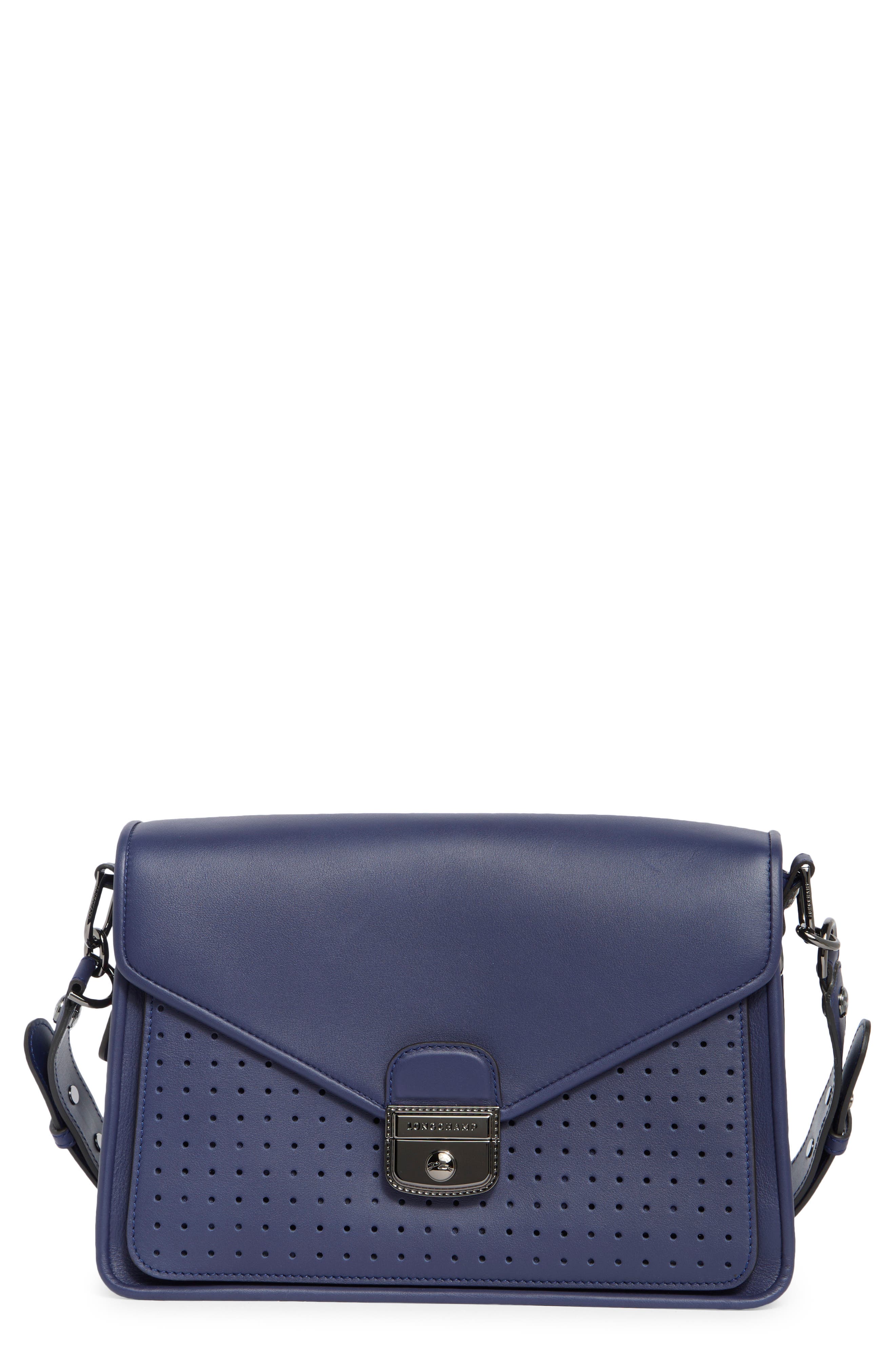 Longchamp Mademoiselle Crossbody Bag, Main, color, Navy
