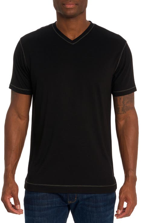Eastwood V-Neck Cotton Blend T-Shirt