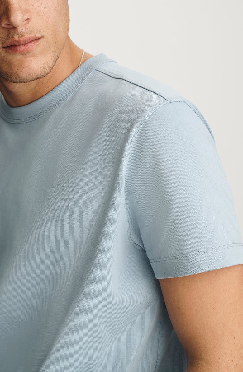 Mavi Jeans Dusty Blue Cotton Crewneck T-Shirt, Alternate, color,