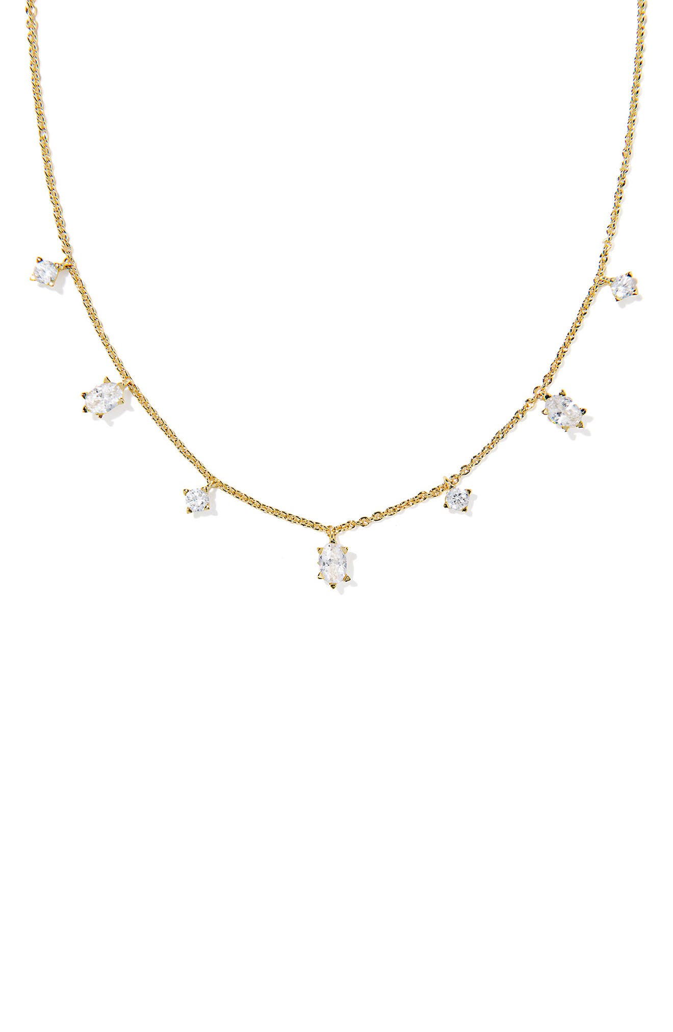 selected GOLD WHITE CUBIC ZIRCONIA