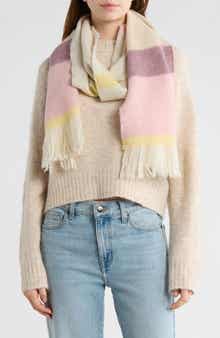 Vismaya Stripe Wool Blend Scarf