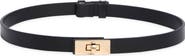 Good American Slim Lock Faux Leather Belt
