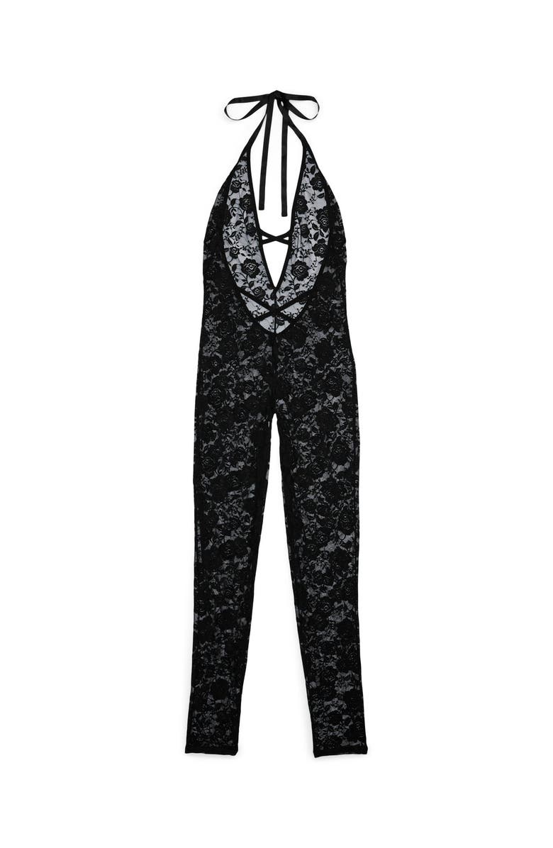 Adore Me Catrice Crotchless Catsuit Lingerie, Alternate, color,