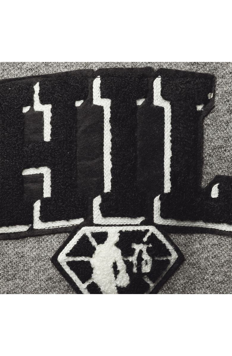 Junk Food Men's Junk Food Heathered Gray Philadelphia 76ers Marled French Terry Pullover Sweatshirt, Alternate, color, 