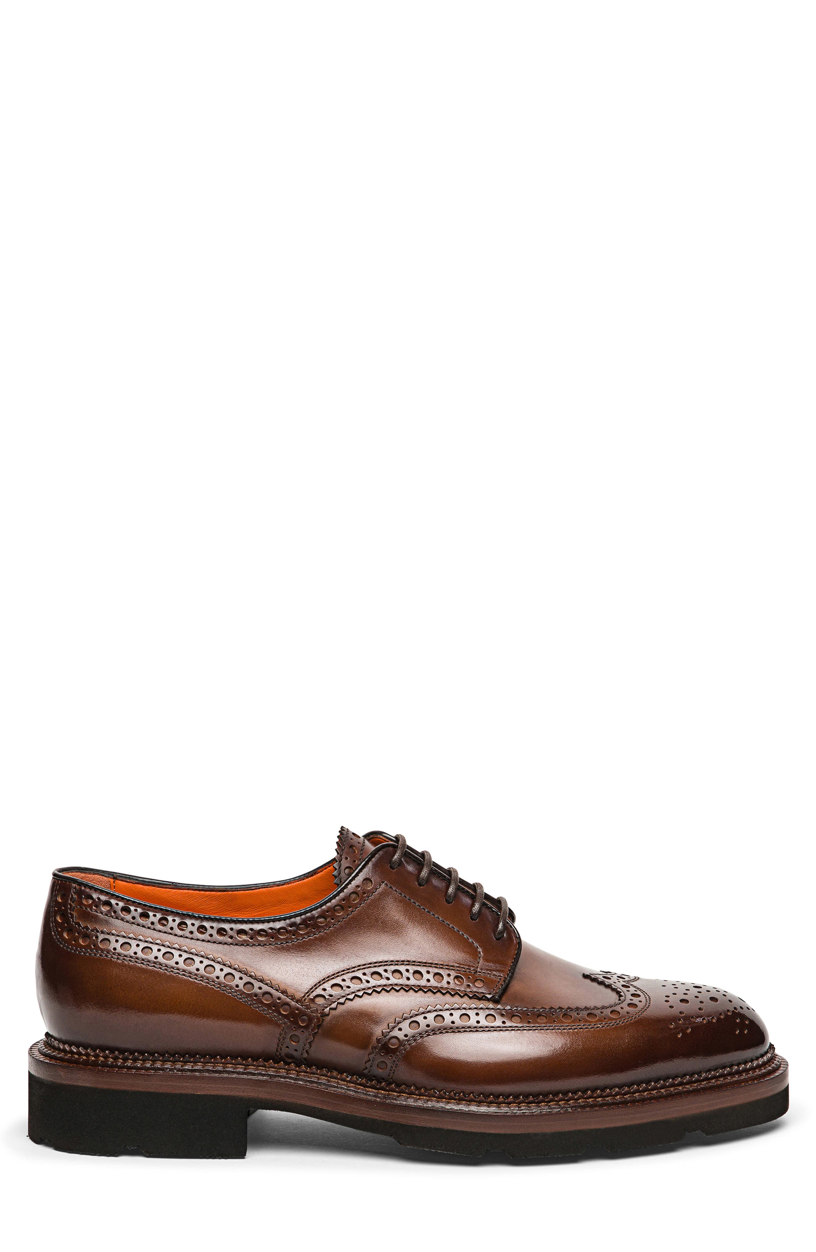 Santoni Emil Wingtip Derby, Alternate, color, 