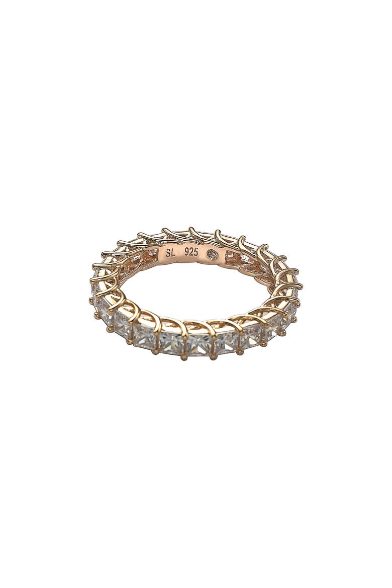 Square Cut CZ Eternity Ring, Alternate, color, PINK