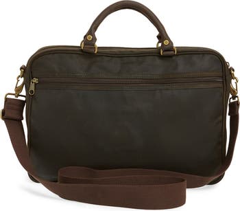 Barbour Waxed Leather Briefcase | Nordstrom