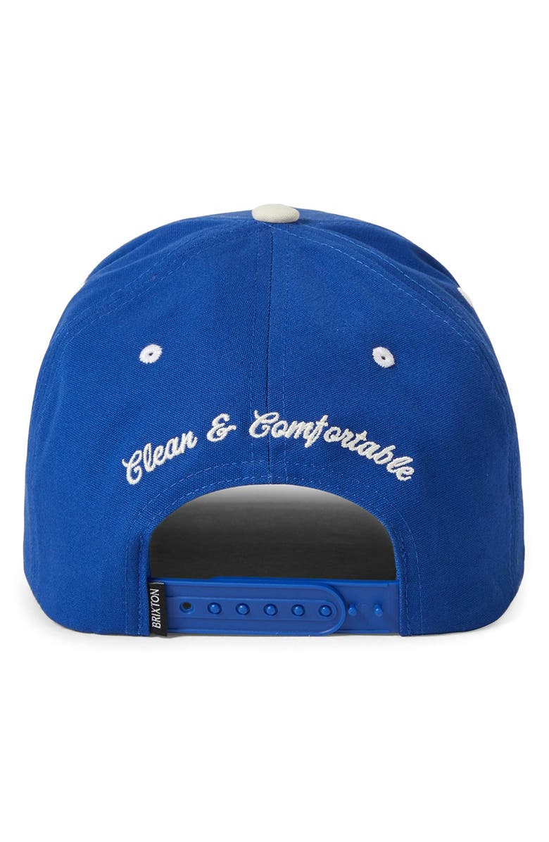 Brixton Motel Netplus Snapback Baseball Cap, Alternate, color, Electric Blue/ Off White