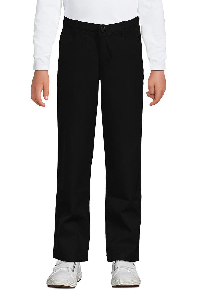 School Uniform Girls Active Performance Chino Pants, Main, color, Black