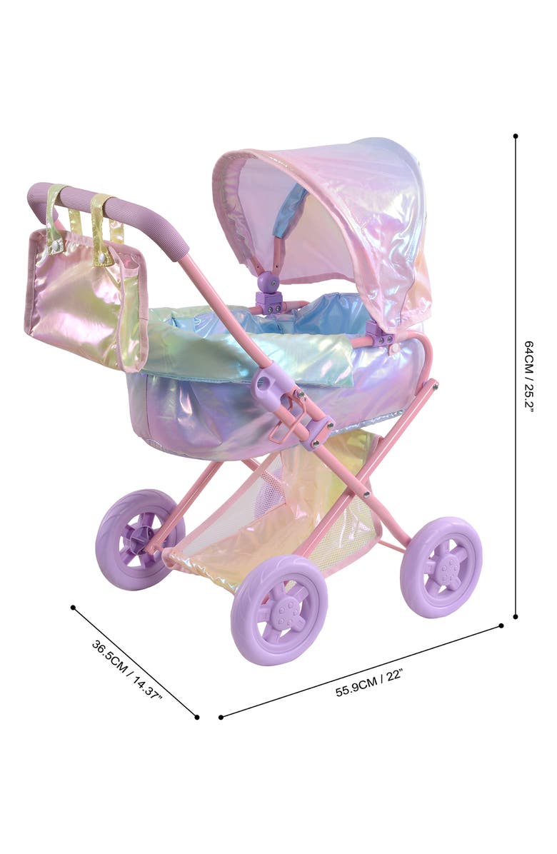 Teamson Kids Olivia's World Magical Dreamland Stroller, Alternate, color, Iridescent