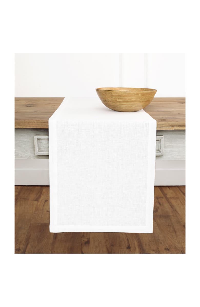 Solino Home Linen Table Runner - Fete, Main, color, White