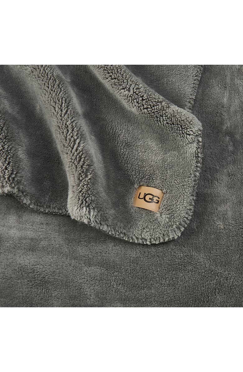 UGG<sup>®</sup> Whitecap Fleece Throw Blanket, Alternate, color, Seal