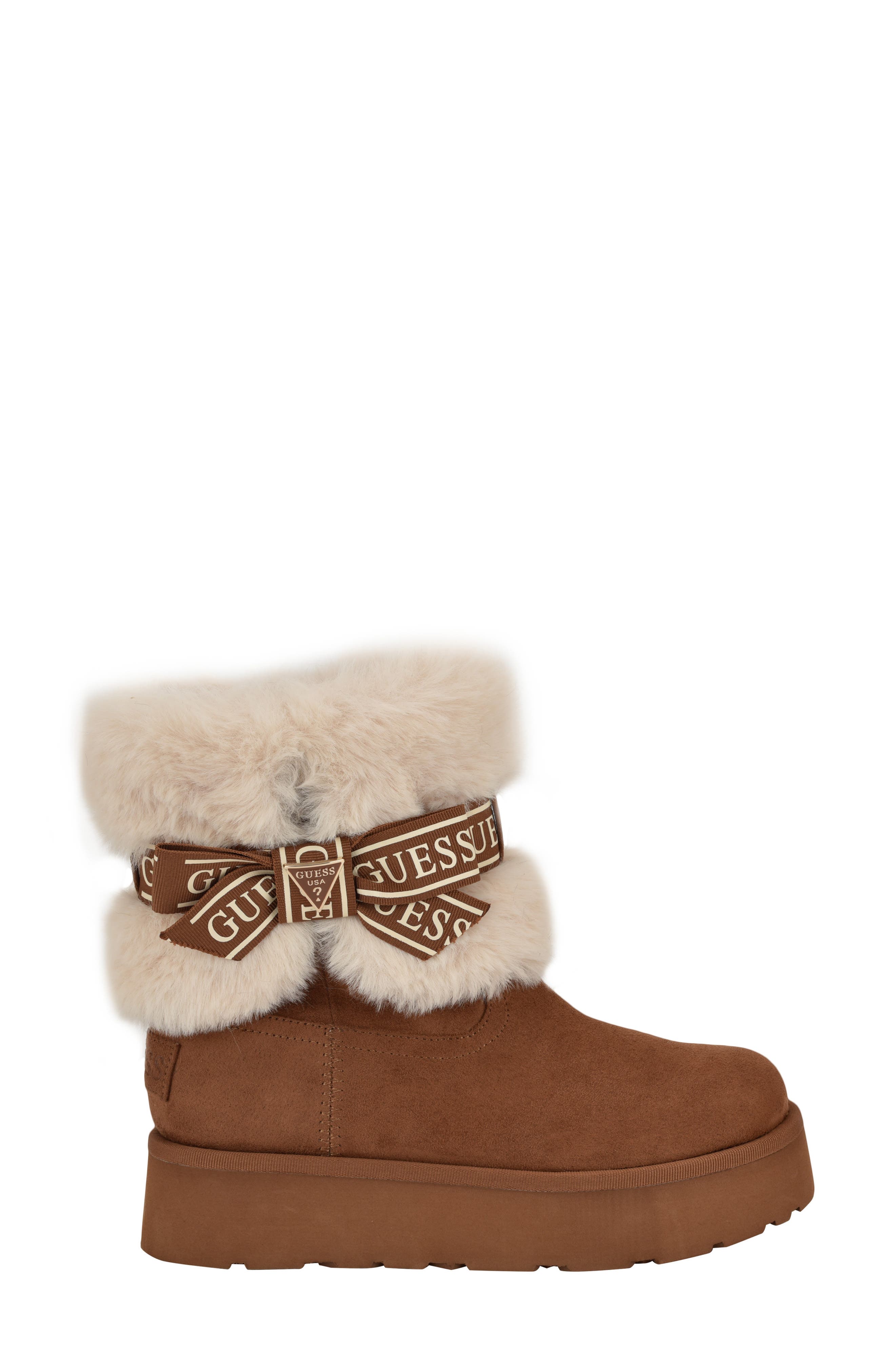 GUESS Denla Faux Fur Bootie (Women) | Nordstrom