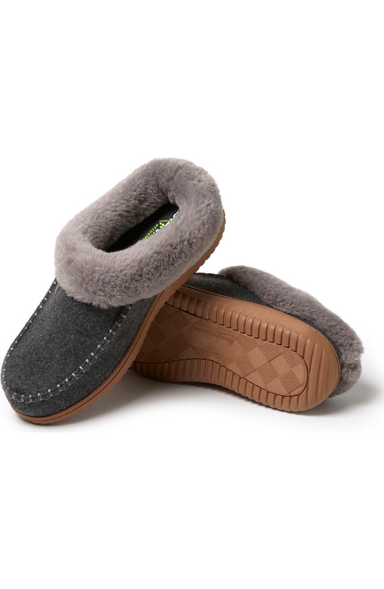 DEARFOAMS Atley Energy Return Clog Slipper, Alternate, color, Dark Heather Grey