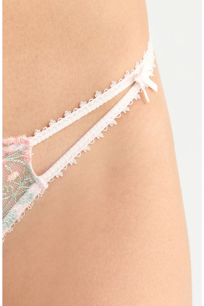 Infusion Embroidered Thong, Alternate, color, MULTICOLORE