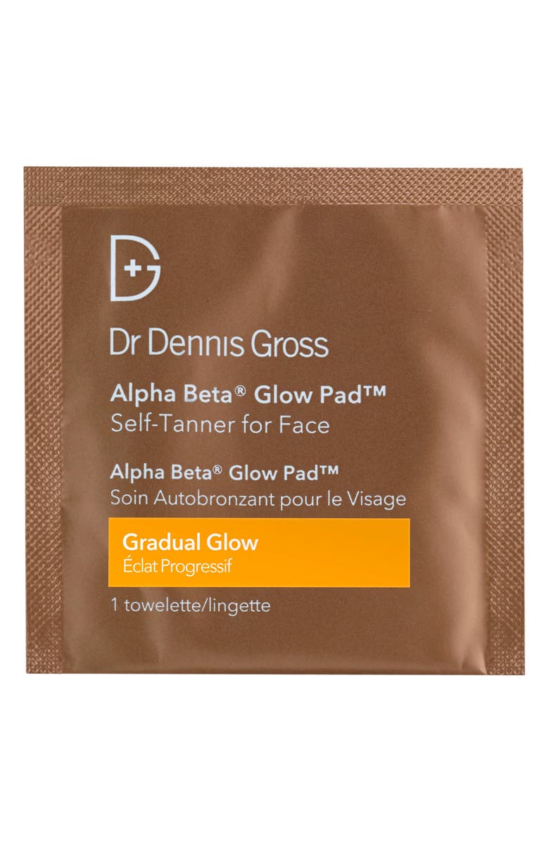 Dr. Dennis Gross Skincare Alpha Beta<sup>®</sup> Gradual Glow Pad Self-Tanner for Face, Main, color, 