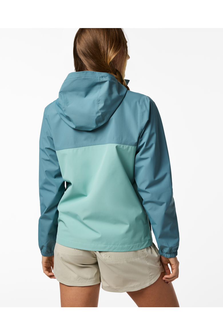 Rayu Rain Jacket - Women's, Alternate, color, Everglade and Tide Pool