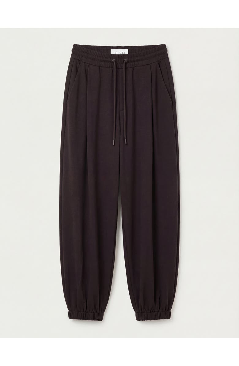 Hush Sephy Bubble Hem Jersey Pants, Alternate, color, Dark Wine Red