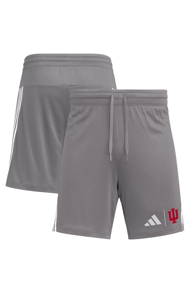 adidas Men's adidas Gray Indiana Hoosiers AEROREADY 7" Shorts, Main, color, Gray