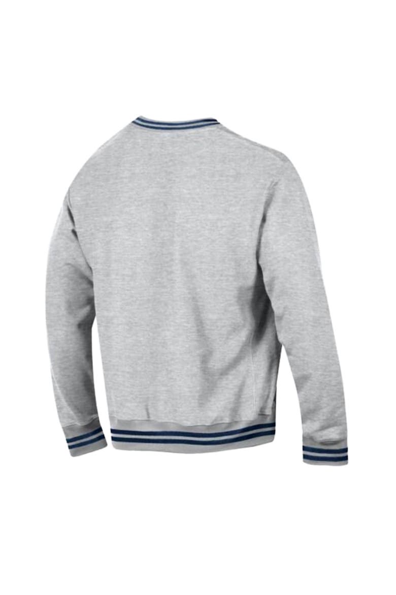 Men's Champion  Heather Gray/Navy Seattle Seahawks Reverse Weave Yarn Dye Sweatshirt, Alternate, color, Heather Gray