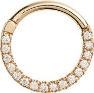 MARIA TASH 16-Gauge Diamond Front Eternity Clicker Earring