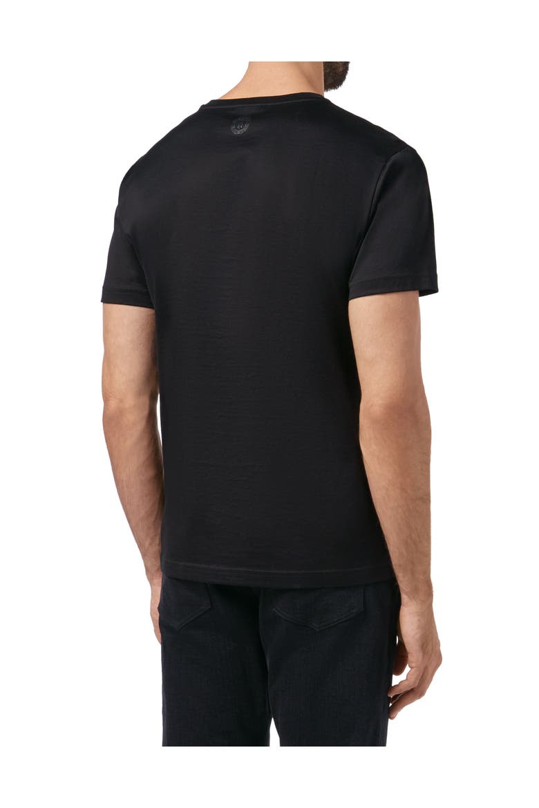 T-Shirt Round Neck Ss Lion Men, Alternate, color, black/black