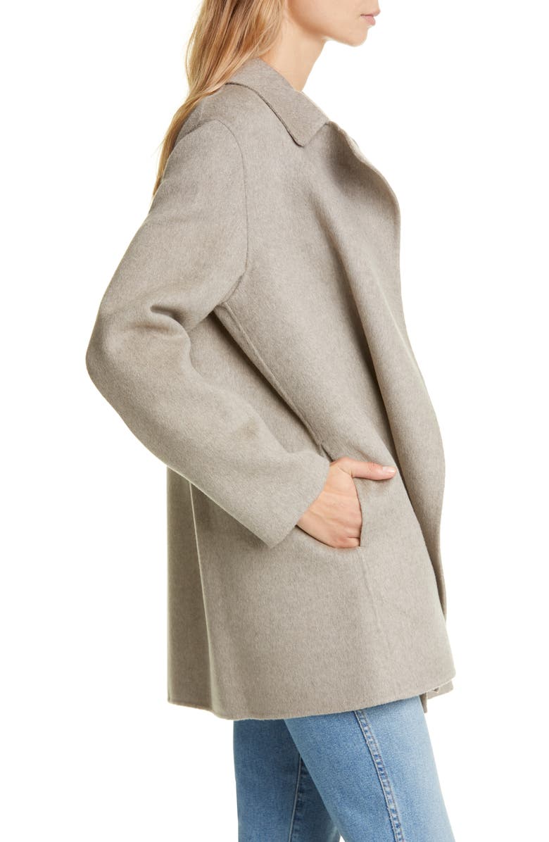 Theory Wool & Cashmere Overlay Coat, Alternate, color, 