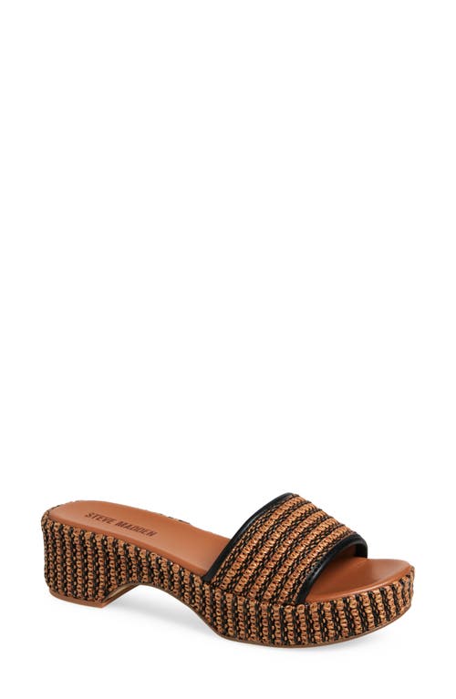 Steve Madden Cosima Platform Slide Sandal In Multi
