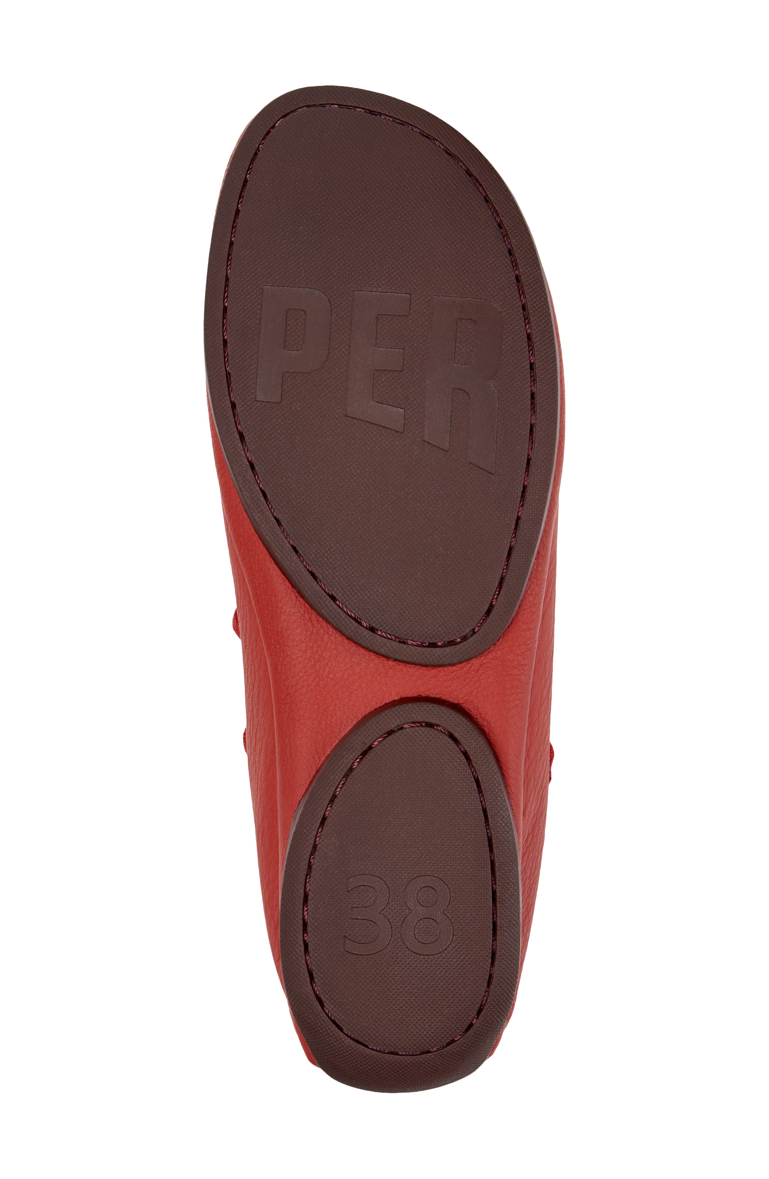 Camper Right Nina Ballerina Flat, Alternate, color, Medium Red