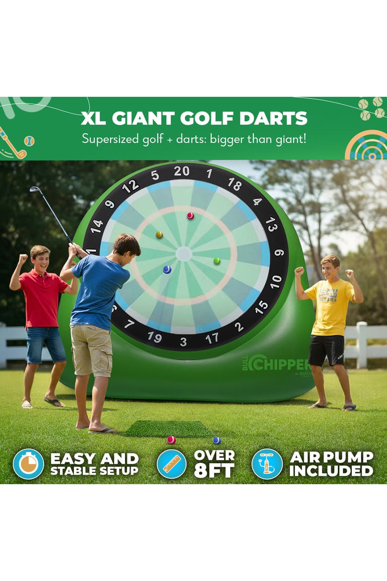 XL Bull Chipper Giant Golf Darts, Alternate, color, Green
