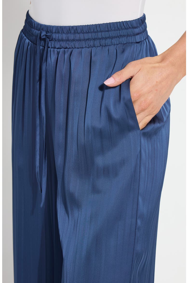 Packable Pleated Palazzo Pants, Alternate, color, CAPRI BLUE
