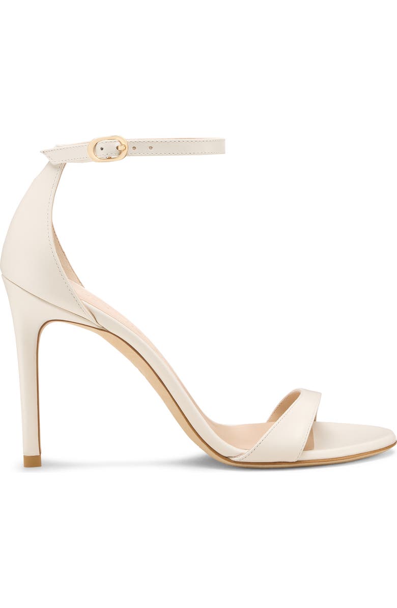 Stuart Weitzman Nudist II Sandal, Alternate, color, Cream.
