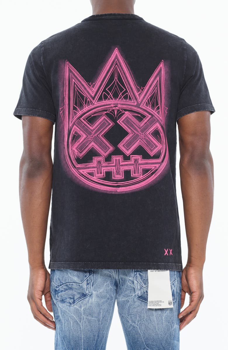 Cult of Individuality Shimuchan Cotton Graphic T-Shirt, Alternate, color, Steel