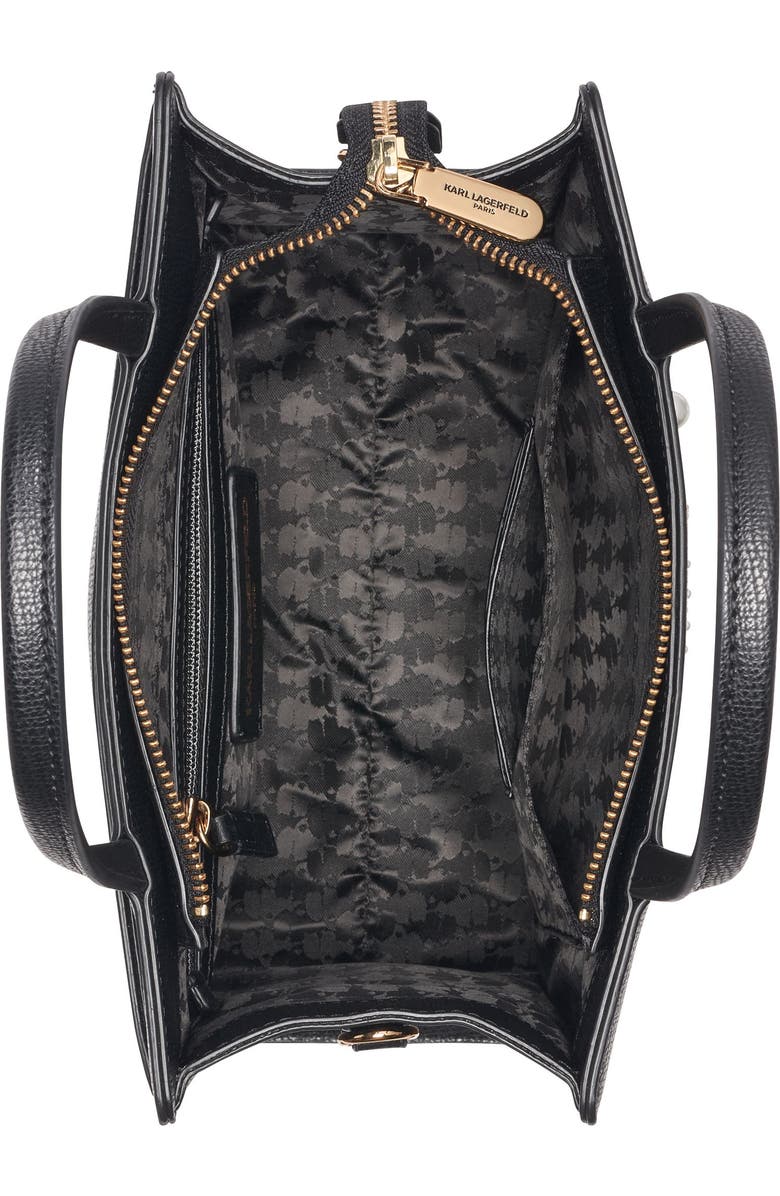 KARL LAGERFELD PARIS Maybelle Satchel, Alternate, color, Black Multi