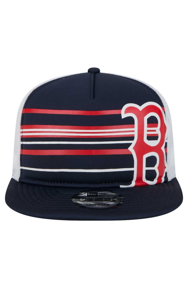 New Era Men's New Era Navy Boston Red Sox 9FIFTY A-Frame Trucker Snapback Hat, Alternate, color, Navy