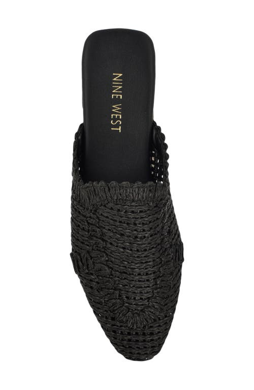Nine West Cleigha Mules In Black