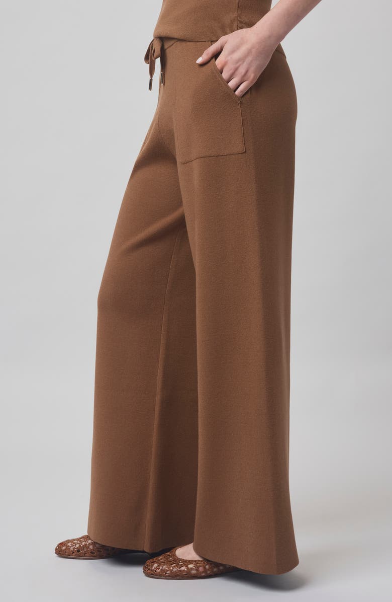 Splendid x @cellajaneblog Seam Pants, Alternate, color, Caramel