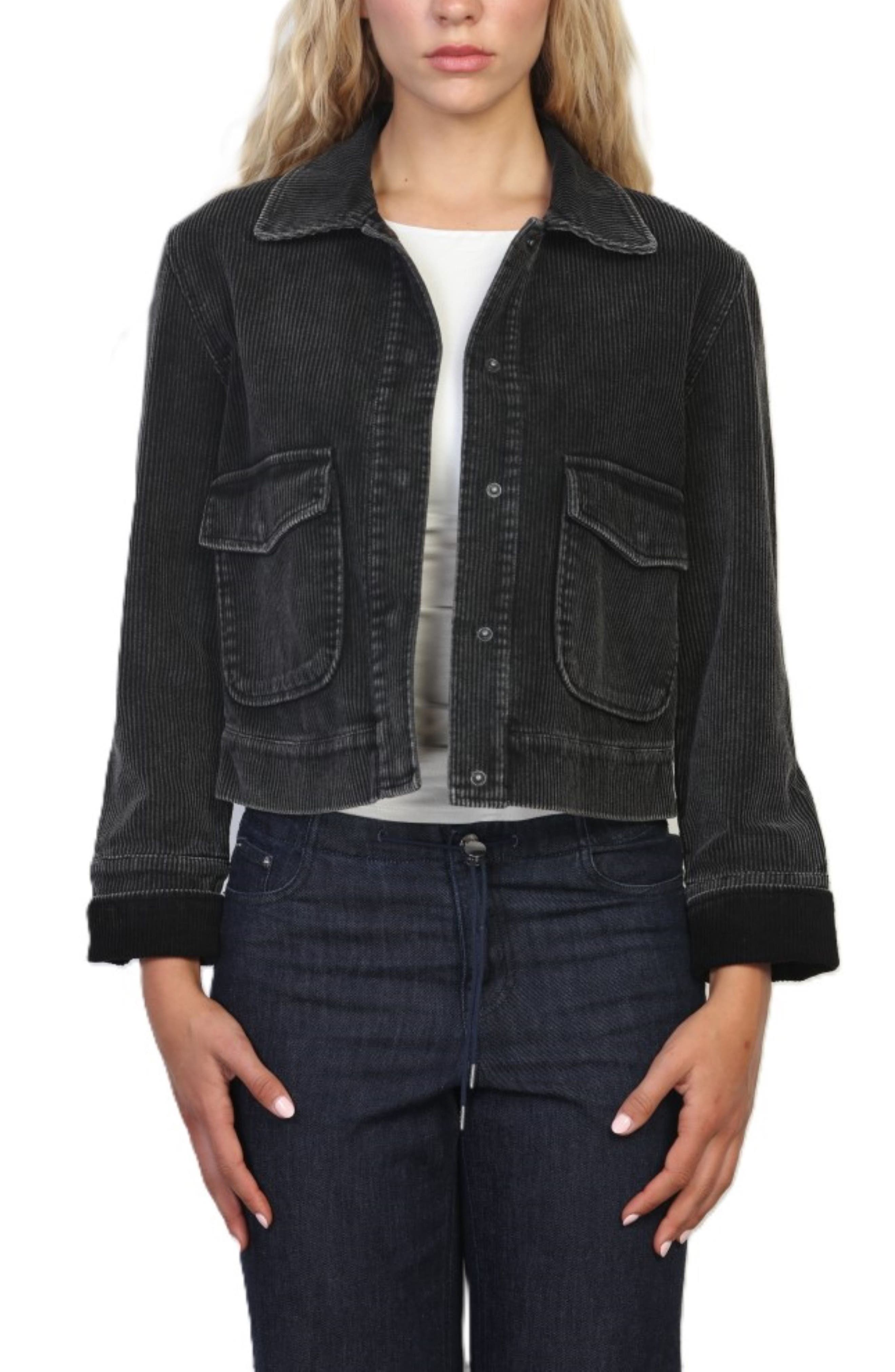 Garment Washed Corduroy Jacket