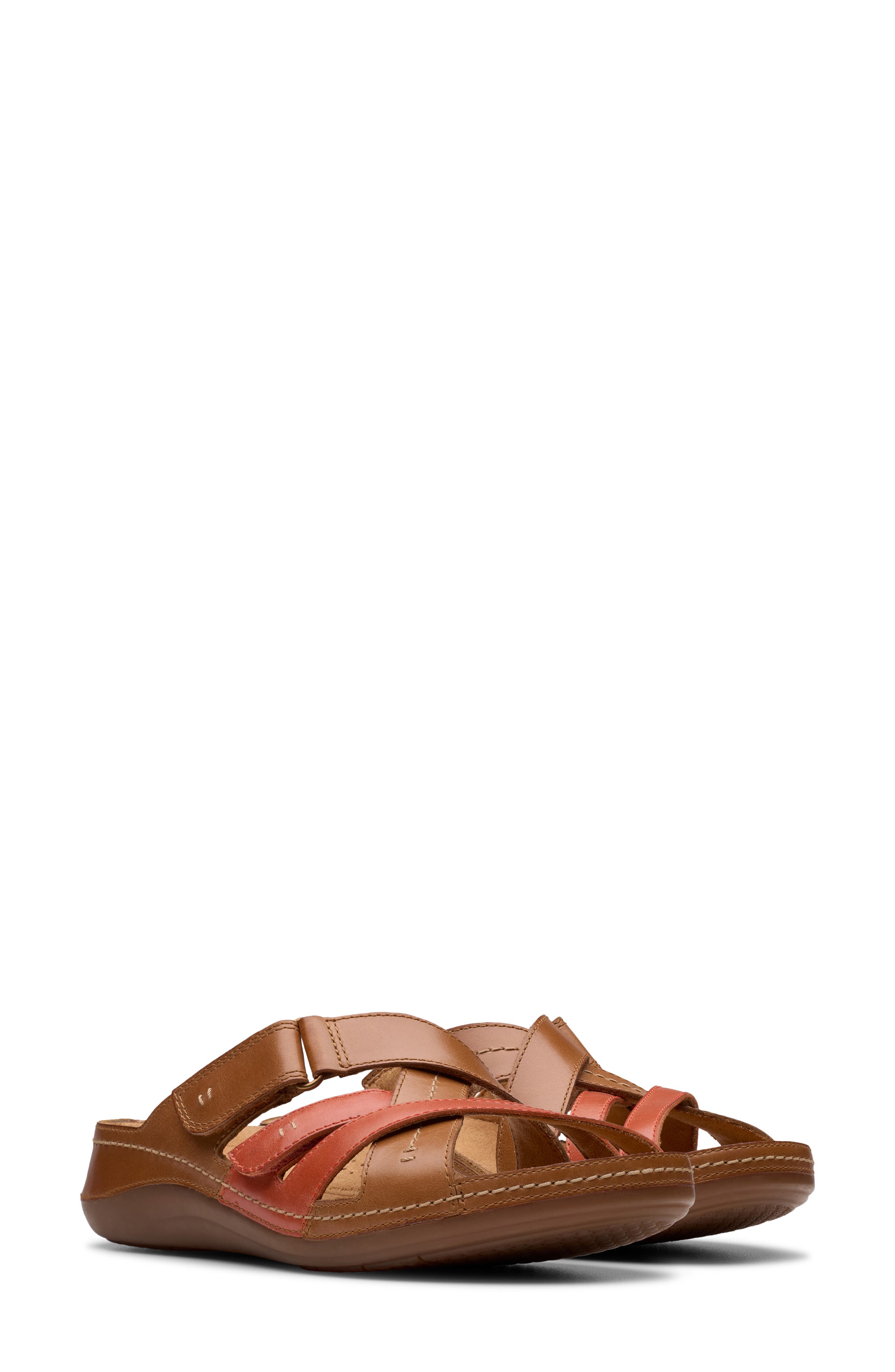 Clarks<sup>®</sup> Cecily Slide Sandal, Alternate, color, Tan Combi