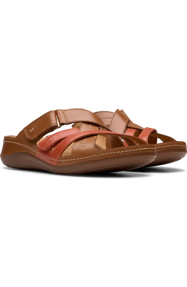 Clarks<sup>®</sup> Cecily Slide Sandal, Alternate, color, Tan Combi
