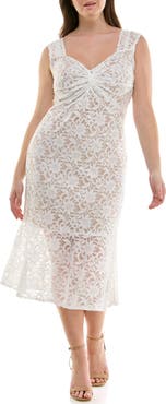 Nicole Miller Stretch Lace Bodycon Dress
