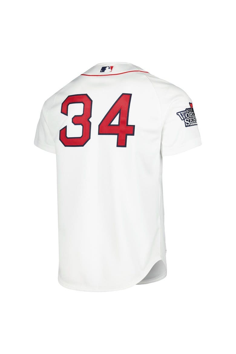 Men's Mitchell & Ness David Ortiz White Boston Red Sox Cooperstown Collection Authentic Jersey, Alternate, color, White