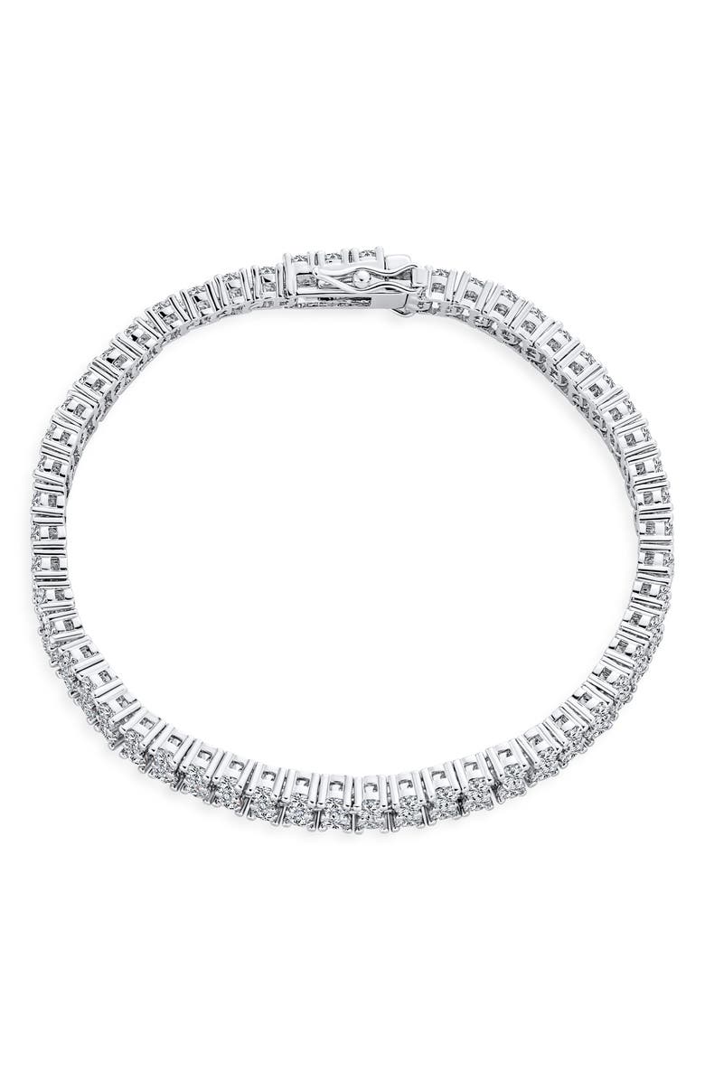 BLING JEWELRY Cubic Zirconia Tennis Bracelet, Alternate, color, 