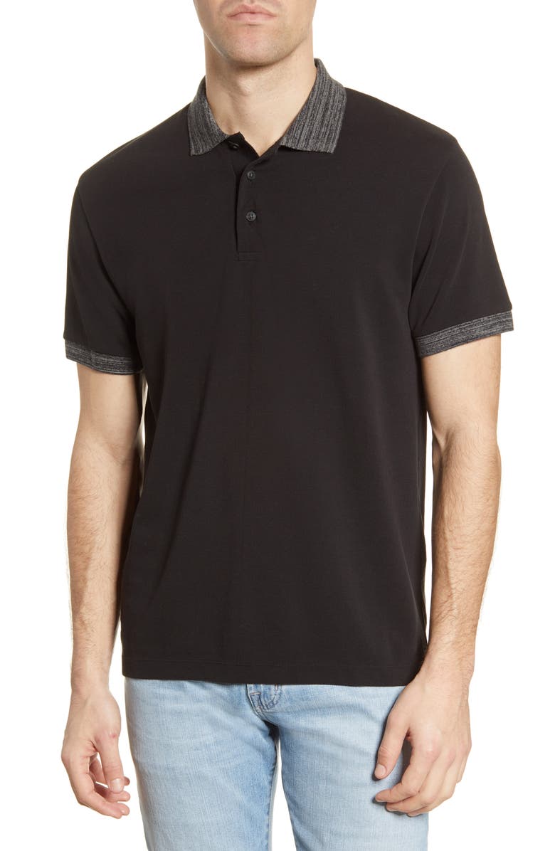 French Connection Regular Fit Mélange Cotton Piqué Polo, Main, color,