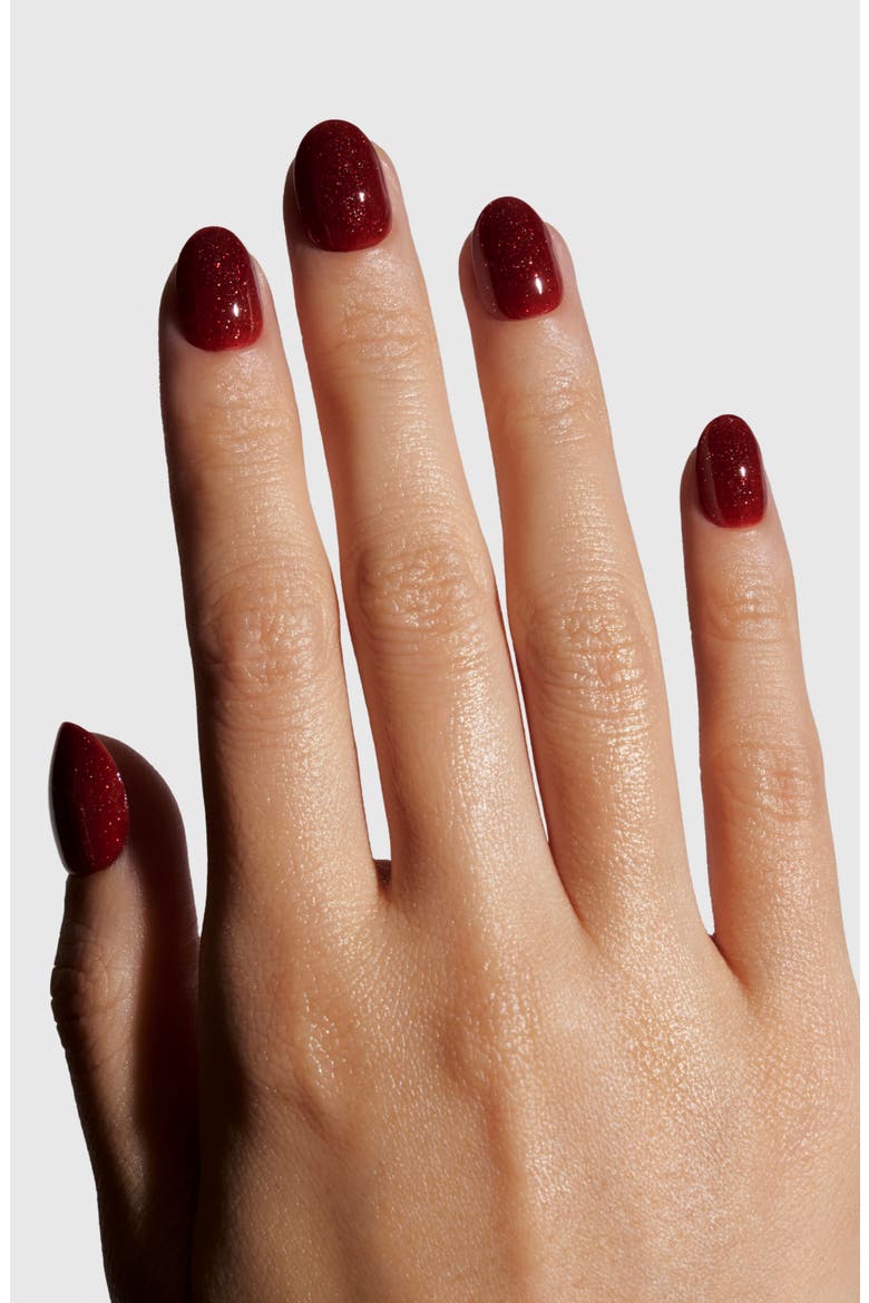Belle Almond Press-On Nails, Alternate, color, SCARLETT