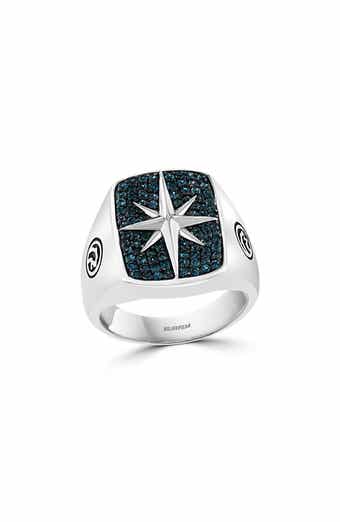 EFFY Sterling Silver London Blue Topaz Starburst Ring