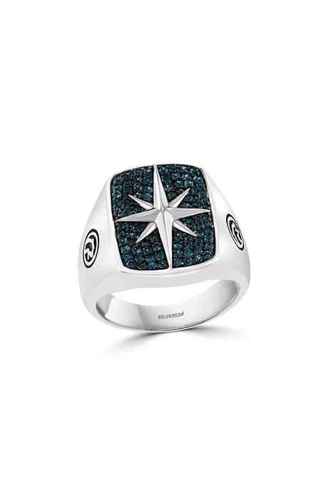 EFFY Sterling Silver London Blue Topaz Starburst Ring